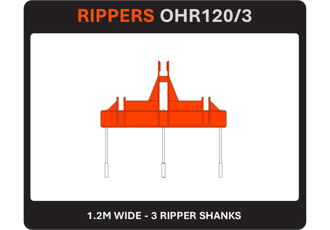 RIPPERS - Tractor 60 - 120hp