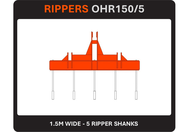 RIPPERS - Tractor 60 - 120hp