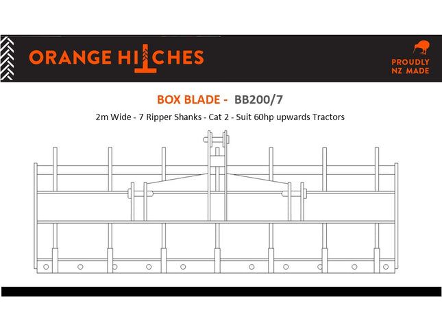 BOX BLADES - Cat 2 Tractors 50hp upwards