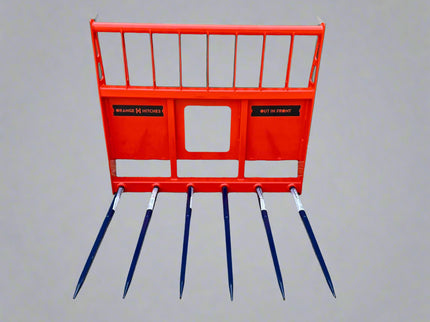 BUCK RAKE Skid Steer - Lightweight, 6 Tyne