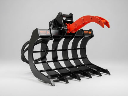 EXCAVATOR ROOT RAKE with CLAW for 1.7-3.5 Tonne Machines
