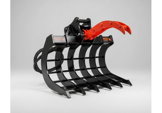 EXCAVATOR ROOT RAKE with CLAW for 1.7-3.5 Tonne Machines