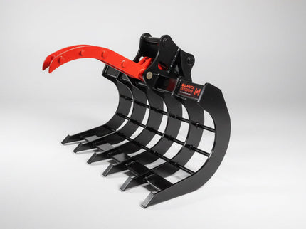 EXCAVATOR ROOT RAKE with CLAW for 1.7-3.5 Tonne Machines