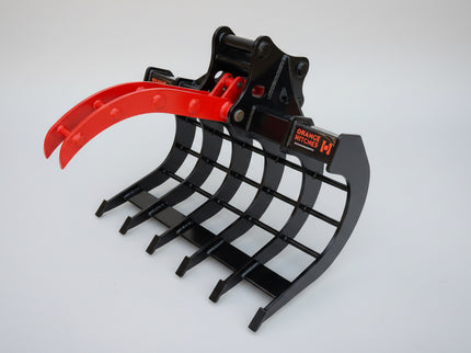 EXCAVATOR ROOT RAKE with CLAW for 1.7-3.5 Tonne Machines