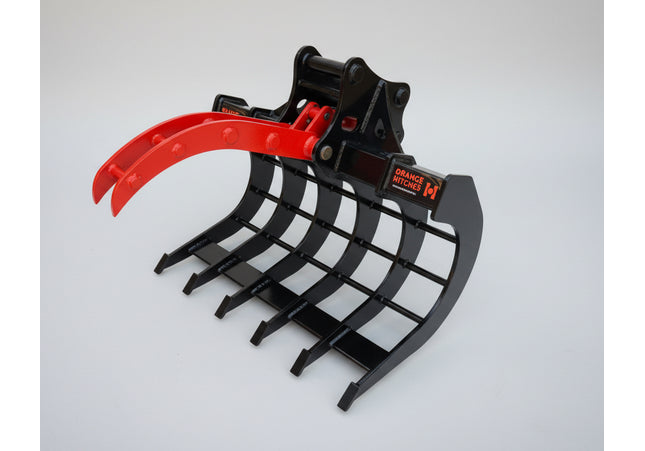 EXCAVATOR ROOT RAKE with CLAW for 1.7-3.5 Tonne Machines
