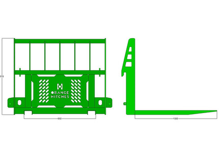 PALLET FORKS - Fixed Fork - Tractors 20-60hp