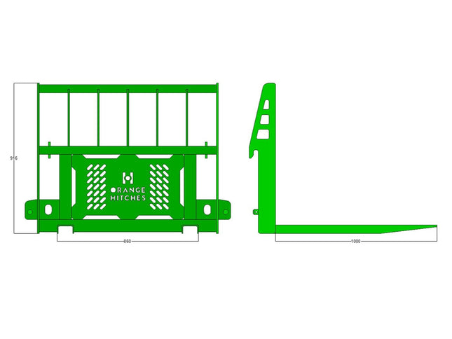 PALLET FORKS - Fixed Fork - Tractors 20-60hp